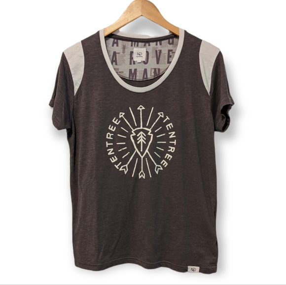 Tentree t-shirt grey and white Size XL - Picture 1 of 2